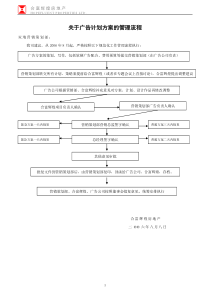 关于广告计划方案的管理流程