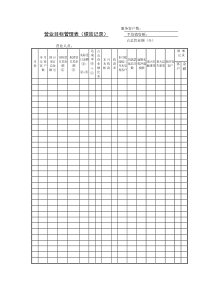 营业目标管理表(绩效记录)