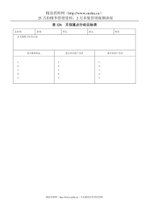 表126月别重点行动目标表