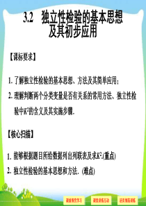 2013年数学高考总复习重点精品课件：  独立性检验的基本思想及其初步应用(新课标人教A版)课件