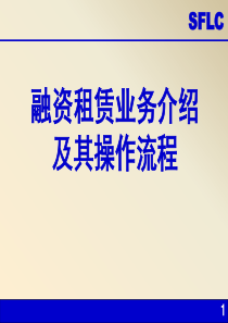 融资租赁业务介绍及其操作  某公司