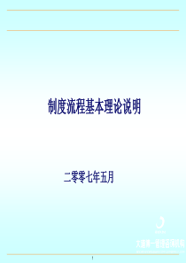 制度与流程基本理论及相互之间的关系剖析(98P)