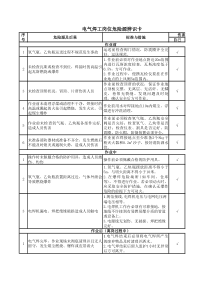 电焊工岗位危险源车间