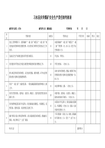 通防副总责任制考核表