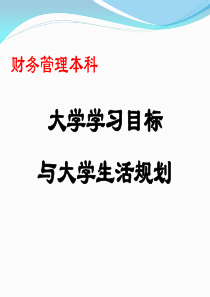 财务管理专业导论之学习目标（PPT34页)