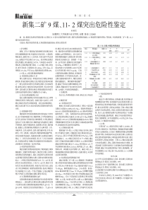 新集二矿9煤112煤突出危险性鉴定