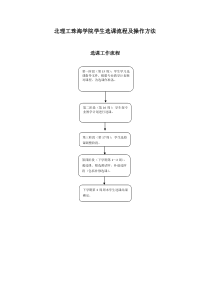 北理工珠海学院学生选课流程及操作方法