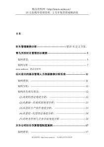 青鸟天桥财务管理目标案例（DOC69页）