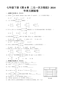 七年级下册数学二元一次方程组(打印)