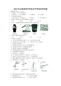 云南省学业水平考试中考化学试卷