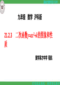 沪科版九年级数学上册21.2.1：二次函数的性质3课件-(共12张PPT)