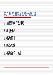 管理信息系统开发过程