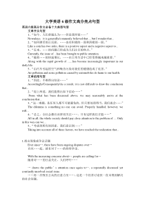 大学英语6级作文高分亮点句型