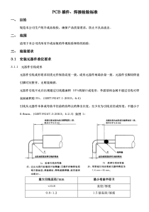 PCB插件、焊接检验标准