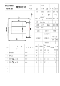 CA6140车床手柄轴课程设计工序卡