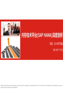 内存技术平台(SAP HANA)深度剖析_V1.0