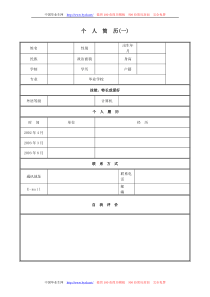 大学生求职简历模板[精华]