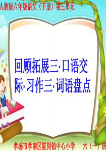 六年级语文(下册)《回顾拓展三・口语交际・习作三・词语盘点》精品课件》