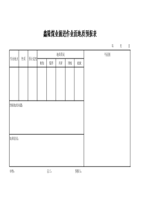 2019年度掘进作业面地质预报表