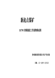 2019年度新起点煤矿111701切眼掘进工作面物探结果