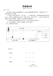 2904运输顺槽反打与2904运输顺槽贯通通知单