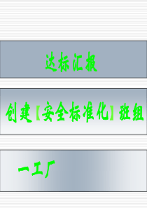 安全标准化创建流程及成果培训课件