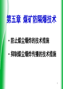 5第五章煤矿防隔爆技术