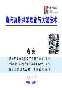 煤与瓦斯共采理论与关键技术袁亮院士182页PPT