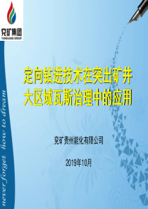 定向钻进技术在突出矿井大区域瓦斯治理中的应用