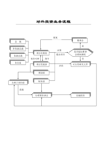 对外投资业务标准流程