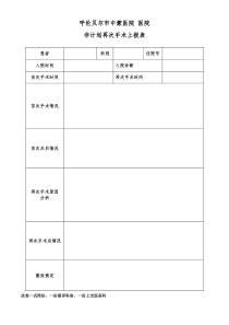 非计划再次手术上报表-2