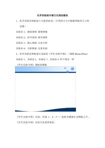 化学实验室内墙文化建设