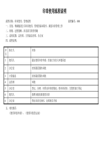 建筑业办公室印章使用流程