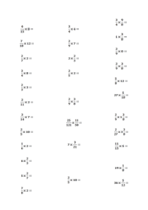 分数乘法口算题