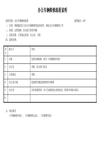 建筑行业-办公室-办公车辆维修流程