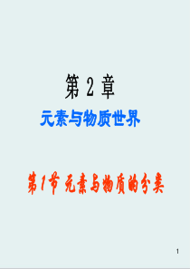 元素与物质的分类教案+课件+随堂练习(3份)-鲁科版