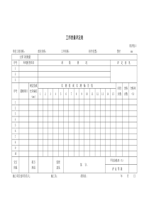 09工序质量评定表