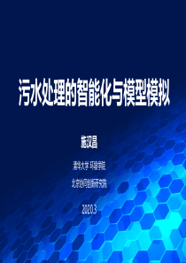 污水处理的智能化与模型模拟智慧水务专业委员会讲座2020033011