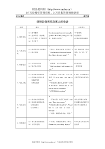 总台操作流程-转接非保密住店客人的电话