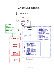 成大医院危机事件通报流程