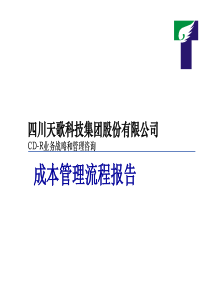 成本管理流程报告