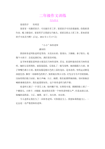 小学二年级作文综合练习题