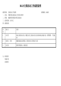 文娱活动工作流程