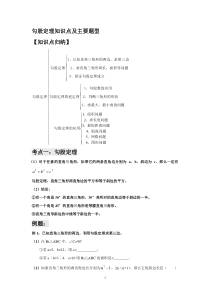 2015八年级勾股定理知识点必考题型