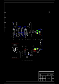 某5吨工业纯水两极反渗透CEDI纯水总工艺图纸dwg201903180804333