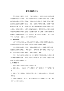 大学年轻教师培养计划