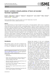 54Geneticcorrelationnetworkpredictionoffores