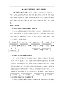 某公司行政管理的主要工作流程