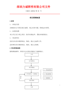 某电子厂项目管理流程