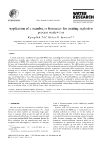 2002Applicationofamembranebioreactorfortreatingexp